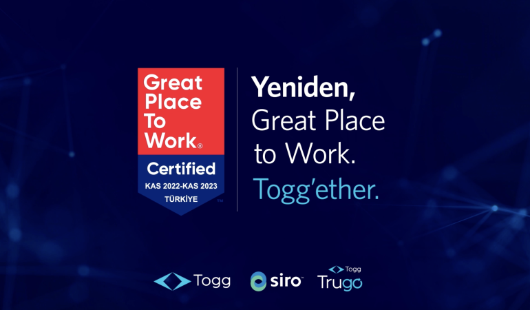 Togg Yeniden ‘Great Place to Work’ Sertifikası Kazandı