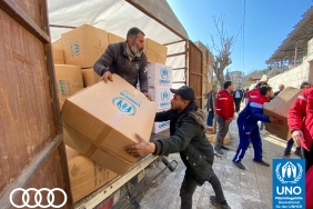 Audi donates to UN Refugee Aid