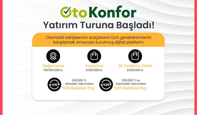 OtoKonfor, Startup Burada Üzerinden Paya Dayalı Kitle Fonlaması Kampanyasına Başladı!