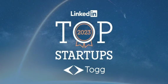 Togg, LinkedIn En İyi Startup’lar Listesinde Zirvede