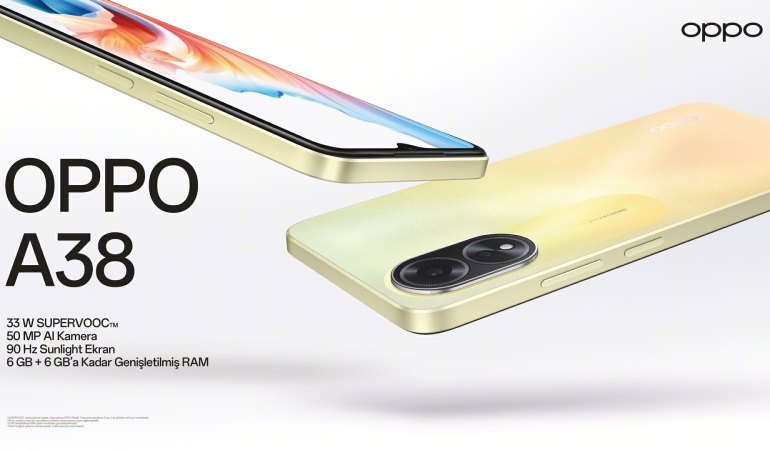 OPPO, yeni özelliklerle zenginleştirilmiş A38 modeli ile geliyor