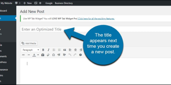 Post Title Placeholder for SEO Content Writing