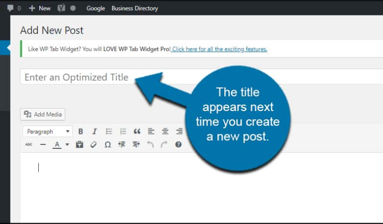 Post Title Placeholder for SEO Content Writing