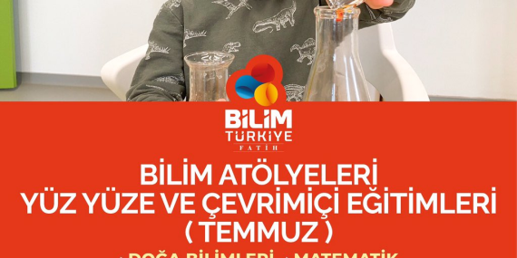 Bilim Fatih Yüz Yüze Atölye Eğitimleri ile Bilim Öğrenin