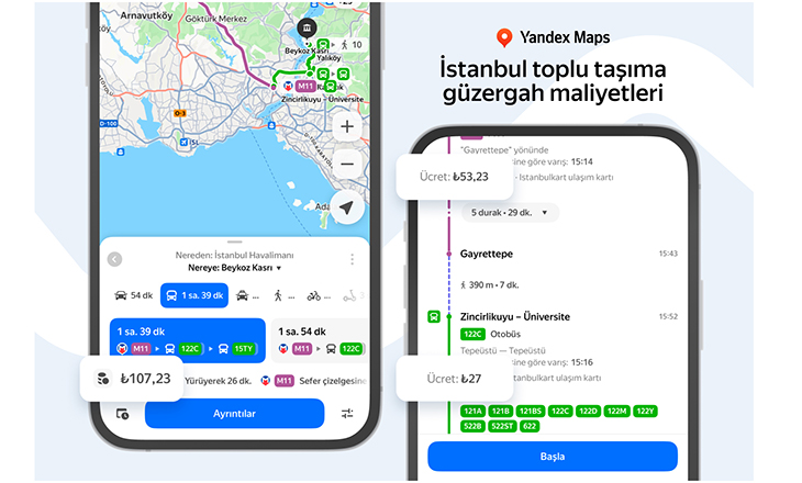 İstanbul toplu taşıma ücretleri gerçeği: Yandex ile keşfedin