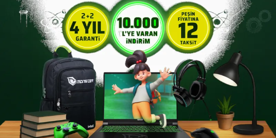 Monster Okula Dönüş Kampanyası ile Büyük İndirimler