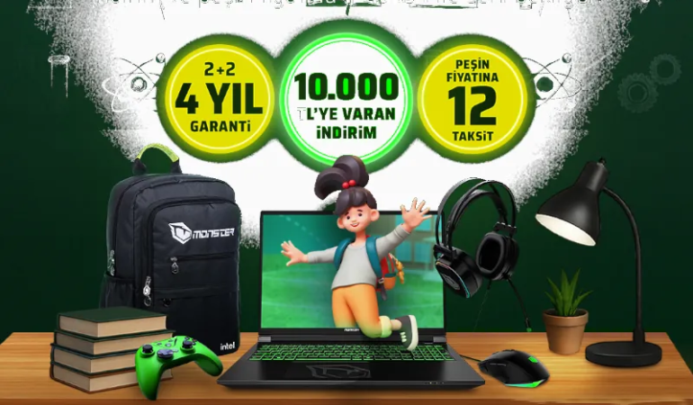 Monster Okula Dönüş Kampanyası ile Büyük İndirimler