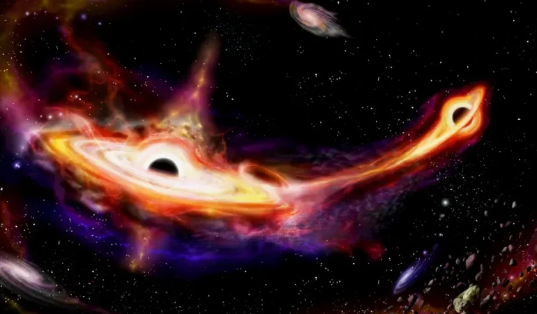 Markarian 501’de süper kütleli kara delikler çarpışmaya hazırlanıyor