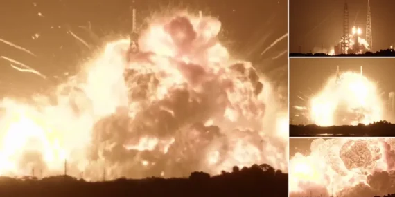 Blue Origin roketi New Glenn testte rampada patladı
